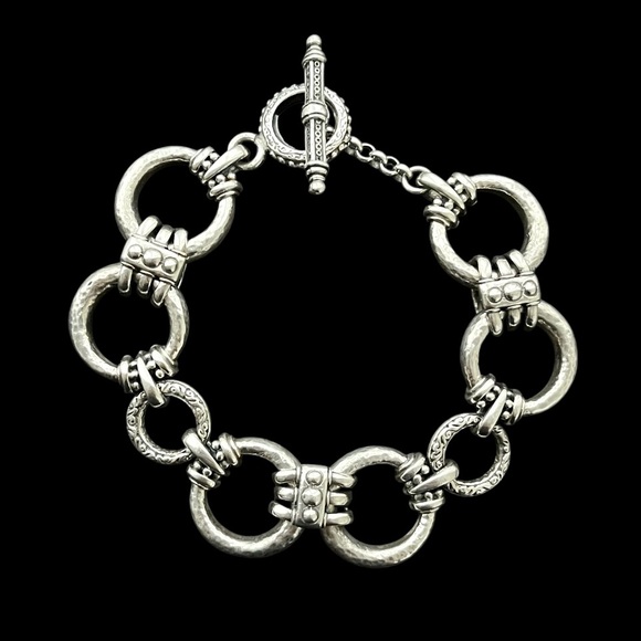 Konstantino Sterling Silver heavy open link bracelet - Picture 1 of 11